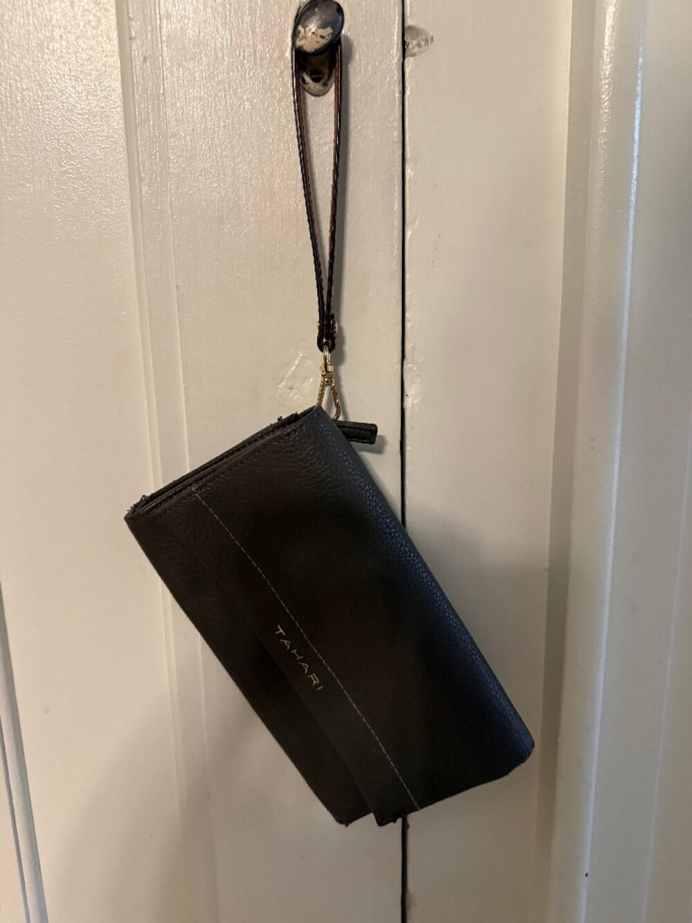 Charcoal Tahari Wristlet